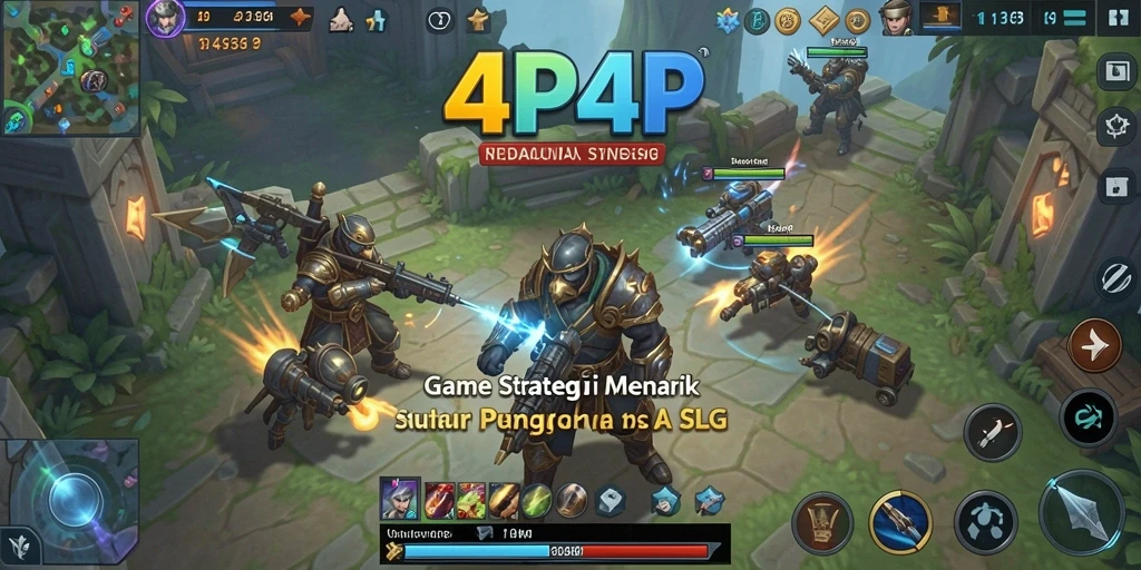 Tampilan gameplay menarik dari 4P4P dengan strategi yang beragam.