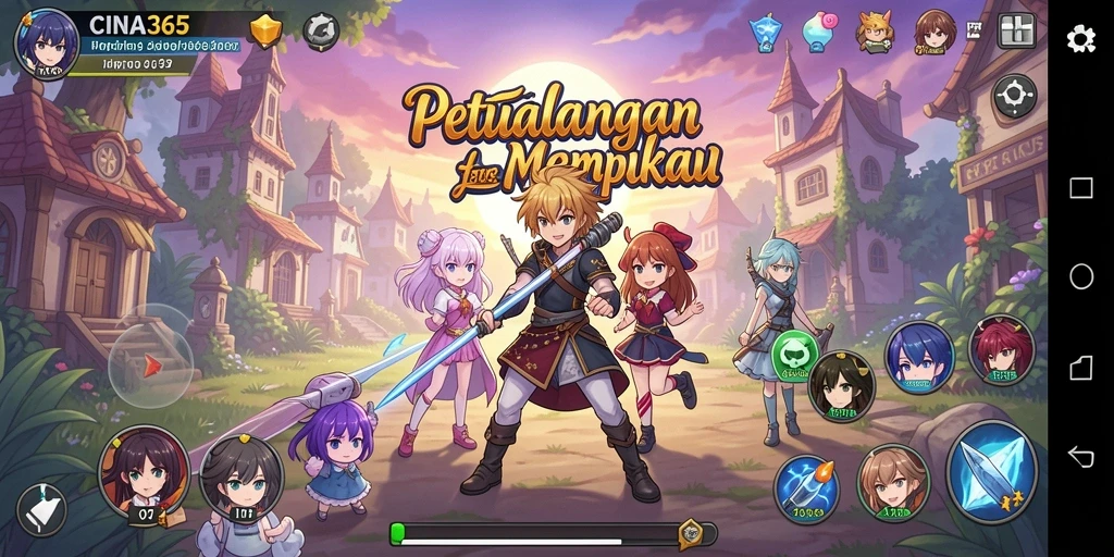 Gameplay menarik CINA365 dengan karakter Anime favorit.
