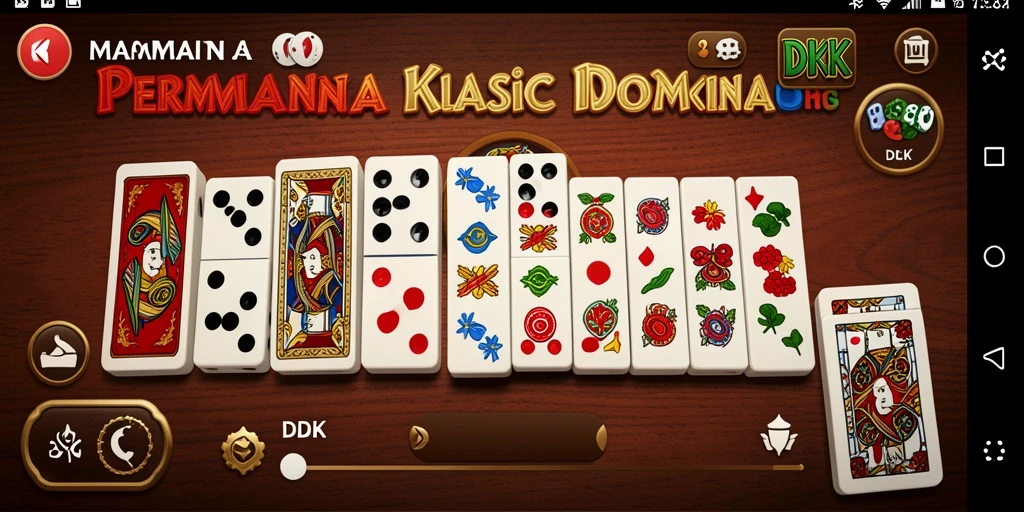 Screenshot DKK menunjukkan gameplay Domino yang menegangkan dan seru.
