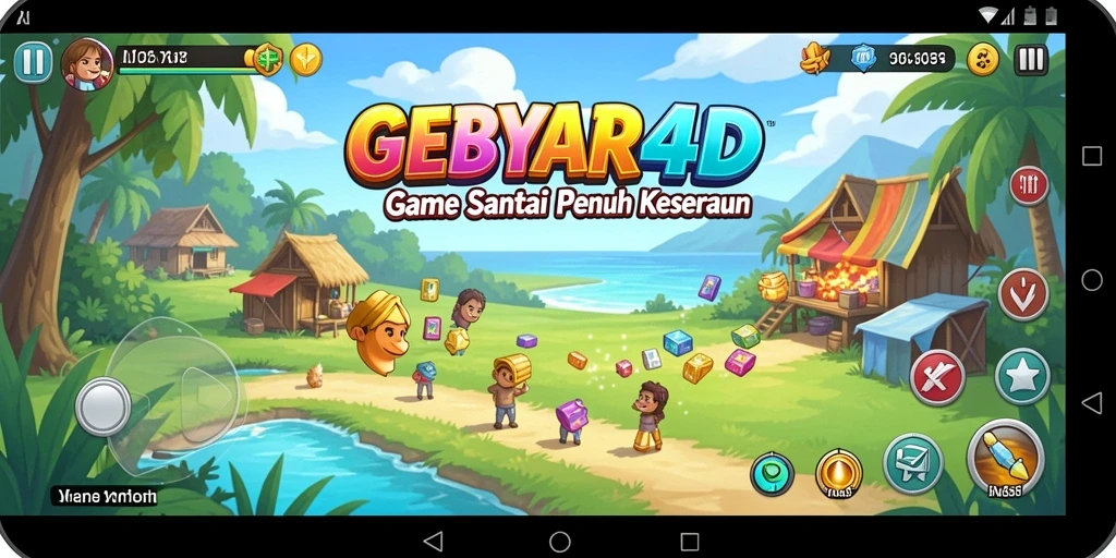 Tampilan gameplay seru di GEBYAR4D yang memicu adrenalin.