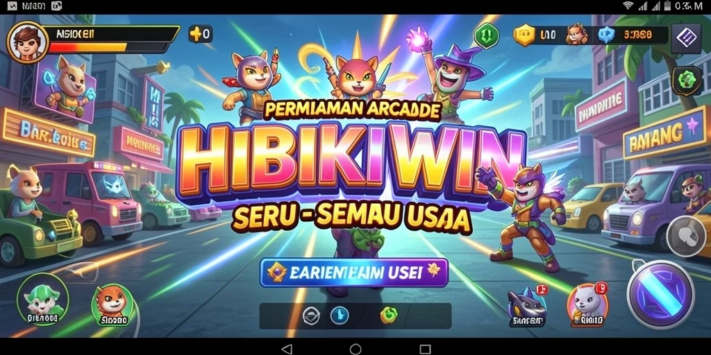 Tampilan gameplay HIBIKIWIN yang menarik dan menegangkan.