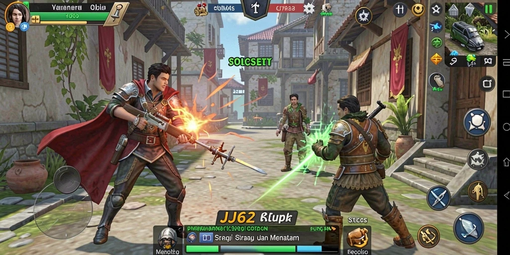 Screenshot utama dari gameplay menarik di JJ62