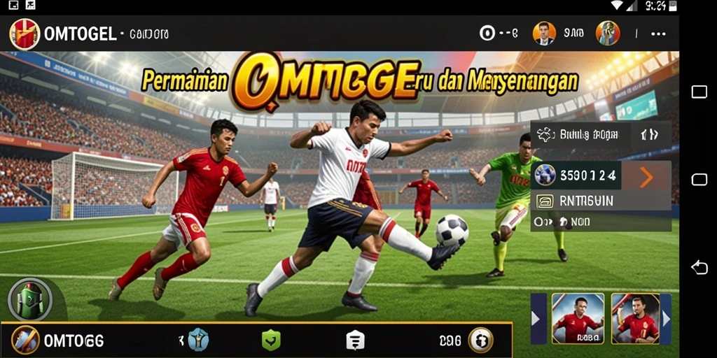 Screenshot gameplay OMTOGEL yang menampilkan aksi olahraga yang intens.