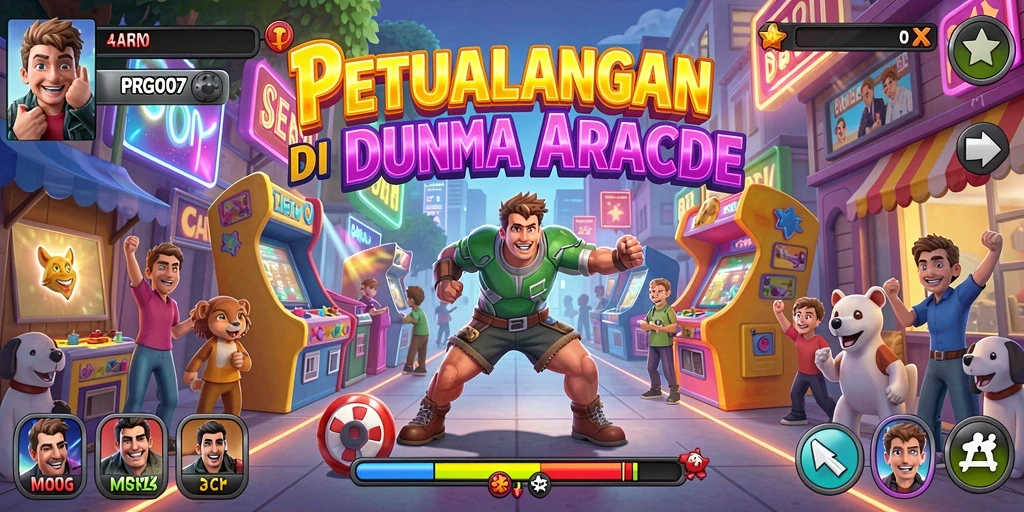 Screenshot gameplay PRG007 menampilkan aksi seru di dunia Arcade.