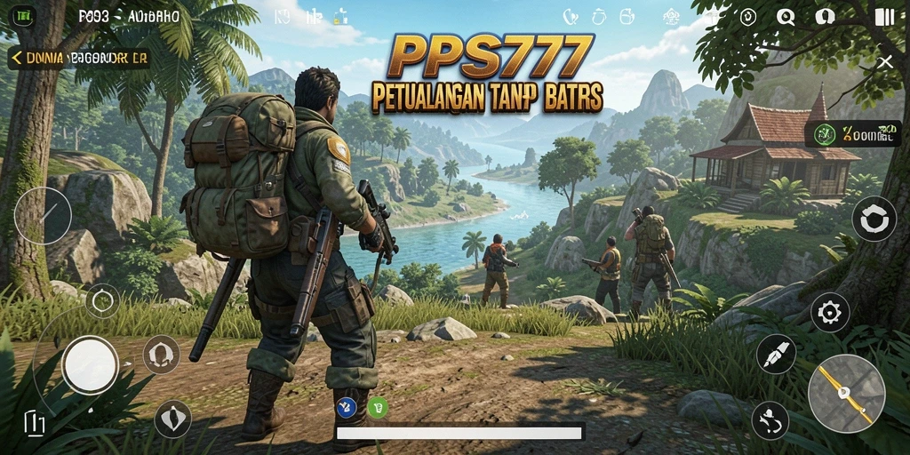 Tampilan gameplay Open World yang luas dan mendetail.