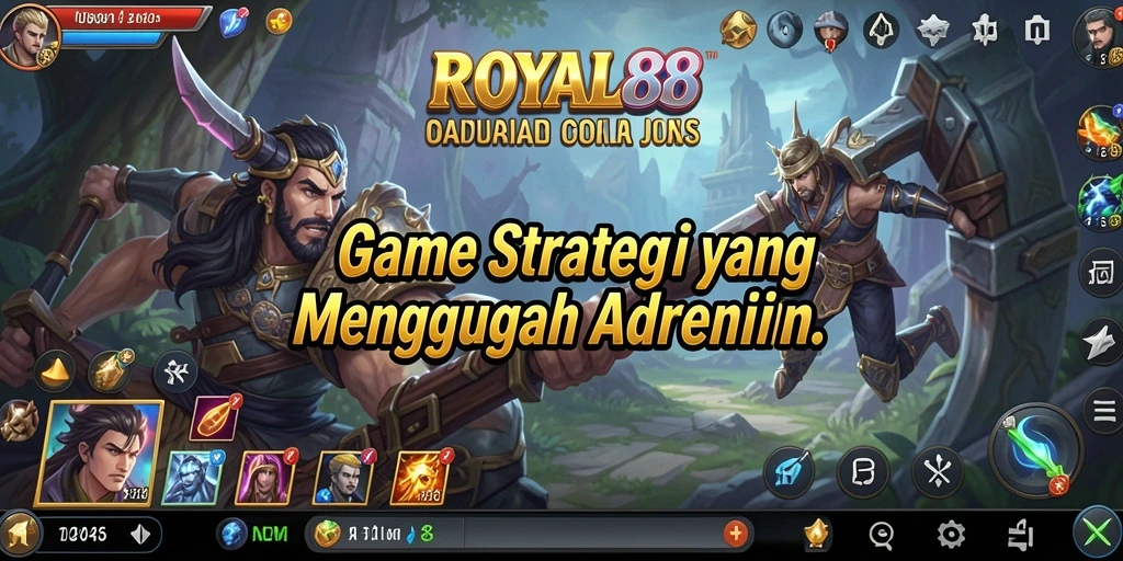 Screenshot utama ROYAL88 dengan gameplay Strategy intens.